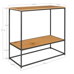 House Nordic Sidetable Bruin - Melamine - 80cm - Tafel Vita New