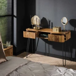 Dimehouse Sidetable Maria mangohout 2 lades - 40x110x77 cm - Mangohout - Bruin