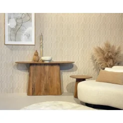 Livingfurn Sidetable Naturel Mangohout - 140x40x80cm - Salvator Best