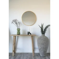 House Nordic Sidetable Teakhout Naturel - 90x30x80cm - Landelijke Stijl New