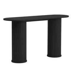 Giga Living Sidetable Zwart Eikenhout - 130x40x75cm - Nola