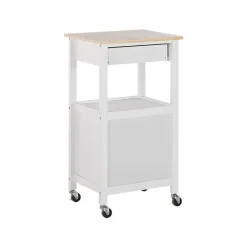 Beliani SIENA - Keukentrolley - Wit - MDF Online