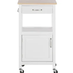 Beliani SIENA - Keukentrolley - Wit - MDF Online