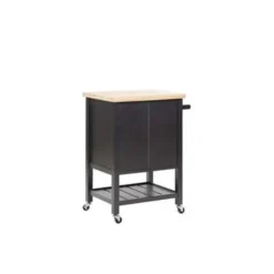 Beliani SIENA - Keukentrolley - Zwart - MDF Best