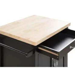 Beliani SIENA - Keukentrolley - Zwart - MDF Best