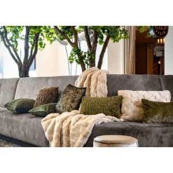 Sierkussen.nl Sierkussen Hazel - Military Olive - 50x50 cm