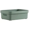 Leen Bakker Sigma home box 9 liter - donkergroen - 35,2x25,3x12,2 cm Online