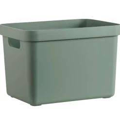 Leen Bakker Sigma home box 18 liter - donkergroen - 35,2x25,3x24,3 cm