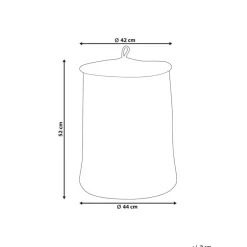 Beliani SILOPI - Mand - Zwart - Katoen Online