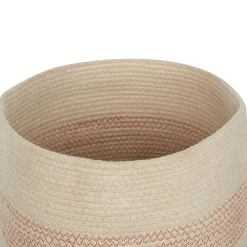 Beliani SILOPI - Mand set van 2 - Beige - Katoen Discount