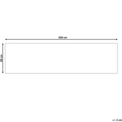 Beliani SINANKOY - Loper tapijt - Zwart - 80 x 300 cm - Jute New