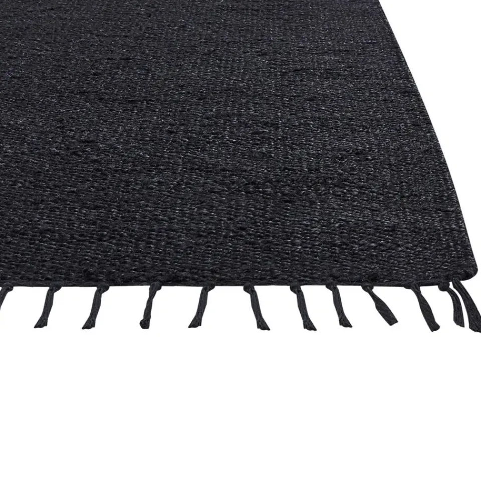 Beliani SINANKOY - Loper tapijt - Zwart - 80 x 300 cm - Jute New