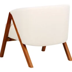 Beliani SKEI - Fauteuil - Wit - Bouclé Outlet