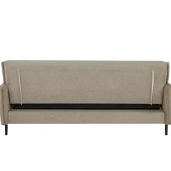 Giga Meubel Slaapbank 3-Zits - Taupe Stof - Zithoogte 47cm - 200x85x87cm - Torvi Hot