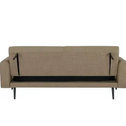 Giga Meubel Slaapbank 3-Zits - Taupe Stof - Zithoogte 47cm - 209x91x85cm - Jason Discount