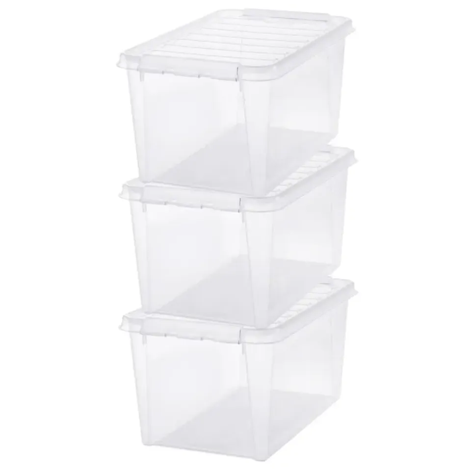 SmartStore Stevige Opbergbox 46L Set van 3 - 59x39x31cm Clearance