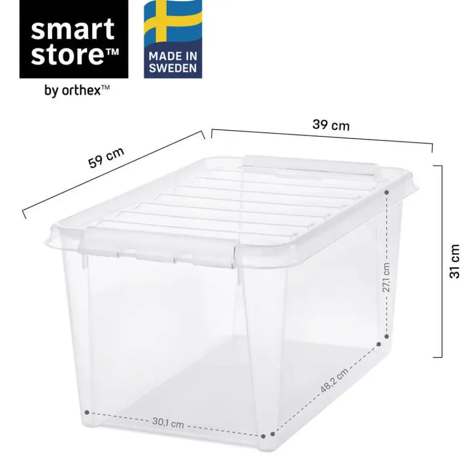 SmartStore Stevige Opbergbox 46L Set van 3 - 59x39x31cm Clearance