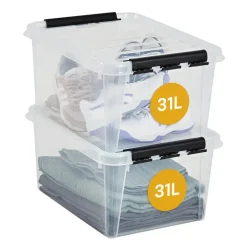 SmartStore Stevige Opbergbox 31L Set van 2 - 50x39x26cm