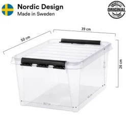 SmartStore Stevige Opbergbox 31L Set van 2 - 50x39x26cm