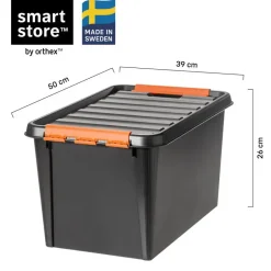 SmartStore Stevige Opbergbox 49L Set van 2 - 59x39x34cm
