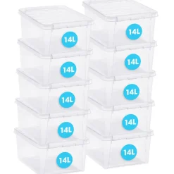 SmartStore Stevige Opbergbox 14L Set van 6 - 40x30x18cm Online