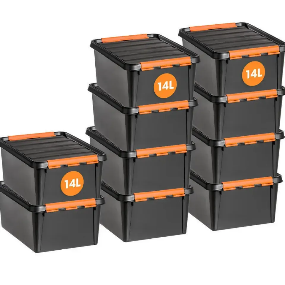 SmartStore Stevige Opbergbox 14L Set van 3 - 40x30x19cm Hot