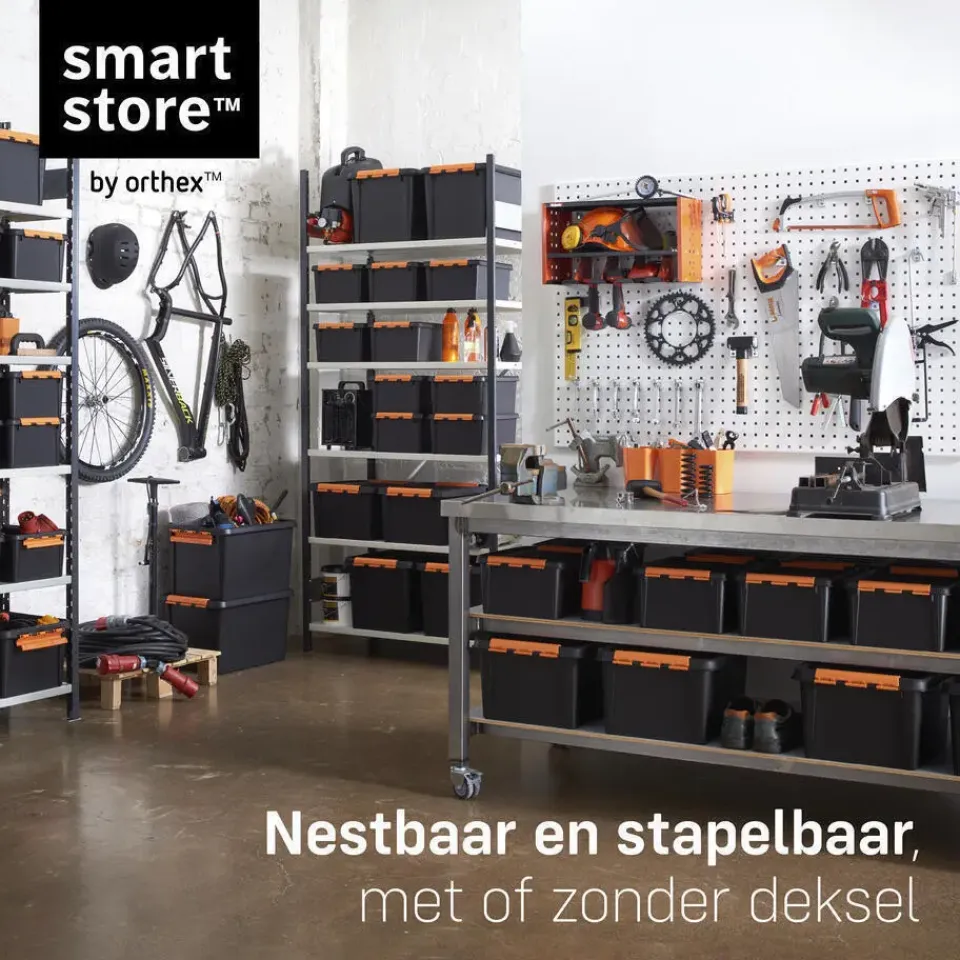 SmartStore Stevige Opbergbox 14L Set van 3 - 40x30x19cm Hot