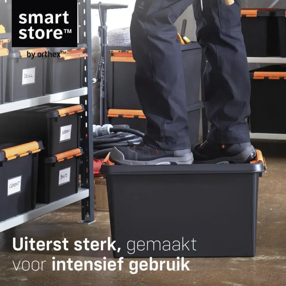 SmartStore Stevige Opbergbox 14L Set van 3 - 40x30x19cm Hot