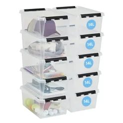 SmartStore Stevige Opbergbox 14L Set van 10 - 40x30x18cm Outlet
