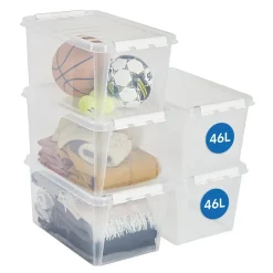 SmartStore Stevige Opbergbox 46L Set van 5 - 59x39x31cm Discount