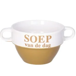 Merkloos Soepkommen - Soep van de dag - Cappuccino bruin - Stapelbaar Discount