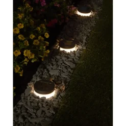 Luxform Solar Grondspots - Avignon - 4 stuks - LED - Zwart Outlet