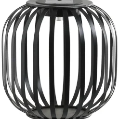 Leen Bakker Solar lantaarn Sem - antraciet - 17xØ17,5 cm Outlet