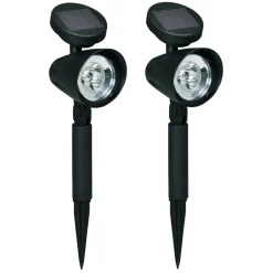 Luxform Solar Tuinlampen - Lazise - 2 stuks - Zwart Sale