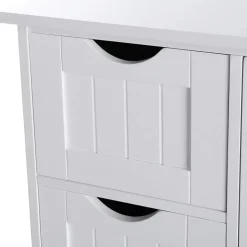 Songmics - Kast met 4 lades en deur - MDF - Wit Sale