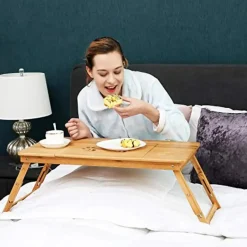 Songmics Bamboe Laptopbureau - Ergonomisch Online