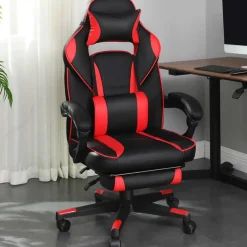 Songmics Ergonomische bureaustoel Zwart/Rood - 150 kg Online