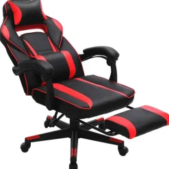 Songmics Ergonomische bureaustoel Zwart/Rood - 150 kg Online