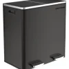 Parya Songmics Prullenbak Met 2 Compartimenten - 2 x 30 L - Met Zwart Online