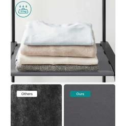 Songmics Stoffen draagbare kledingkast - opvouwbaar kledingrek voor slaapkamer Clearance