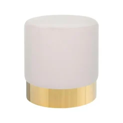 Beliani SOPHIA - Poef - Roze - 39 cm - Fluweel Best