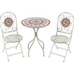 Beliani SPELLO - Loungeset voor 2 - Wit - Metaal Sale