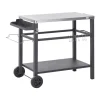 Beliani SPIAZZI - Keukentrolley - Zwart - Staal Outlet