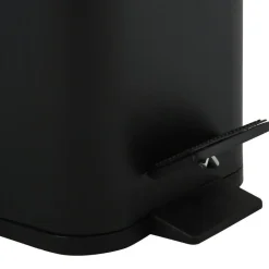 Spirella Pedaalemmer Paris - zwart - 5L - metaal - 28 x 14 x 29 cm Online