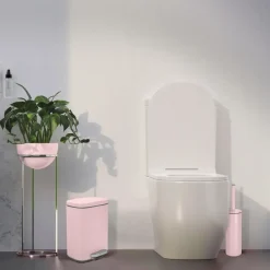 Spirella Pedaalemmer Venice - lichtroze - 5L - metaal - 21x30 cm