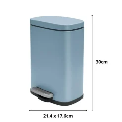 Spirella Pedaalemmer Venice - blauw - 5L - metaal - 21 x 30 cm Sale