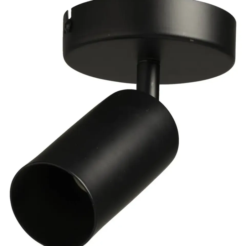 Leen Bakker 1-spot Basic - mat zwart - 10xØ10 cm