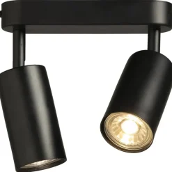 Leen Bakker 2-spot Basic - mat zwart - 10xØ18 cm Discount