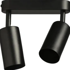 Leen Bakker 2-spot Basic - mat zwart - 10xØ18 cm Discount