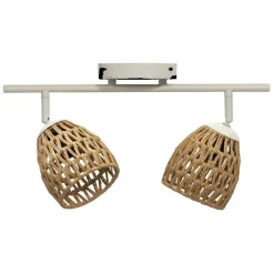 Leen Bakker 2-spot Ilva - naturel - 26x9,5x37 cm New